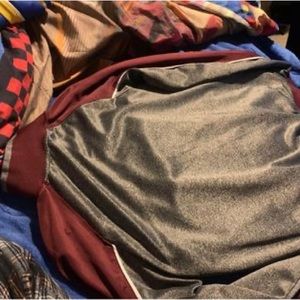 Gray and red Tracksuit